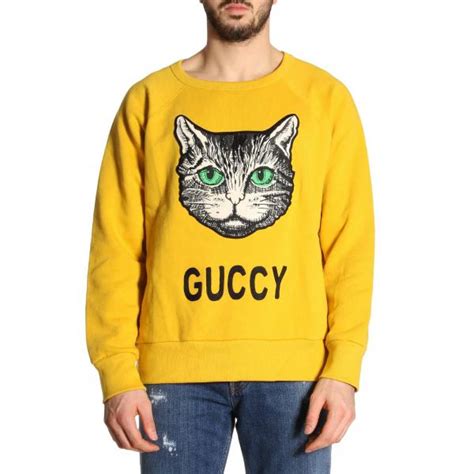 maglia gucci gialla angry cat|maglieria gucci donna.